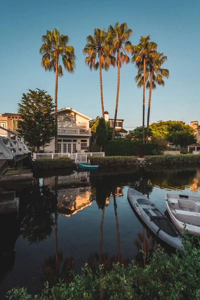 Canal i Venice Beach, Los Angeles, Kalifornien — Stockfoto