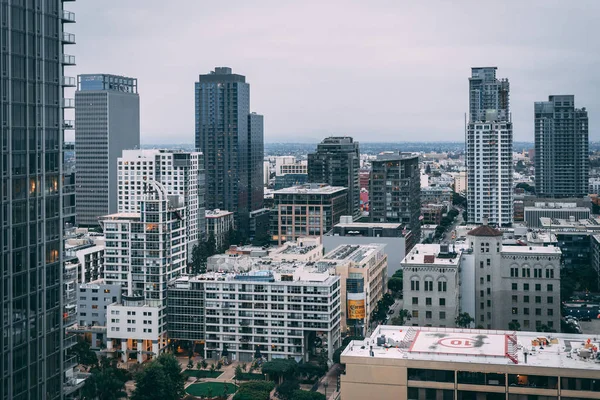Cityscape widok na panoramę centrum Los Angeles, Kalifornia — Zdjęcie stockowe