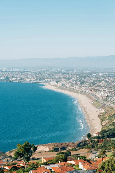 Rancho Palos Verdes 'ten kuzeye bak, Los Angeles, California — Stok fotoğraf