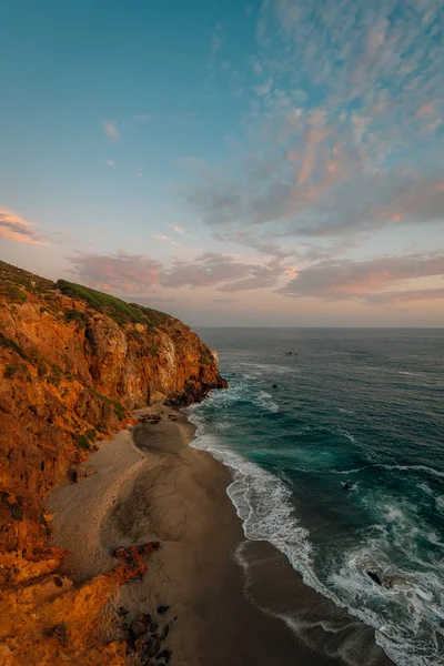 Vista do Oceano Pacífico em Point Dume, em Malibu, Califórnia — Fotografia de Stock