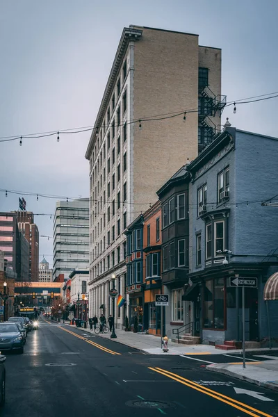 3rd Street en el centro de Harrisburg, Pennsylvania — Foto de Stock