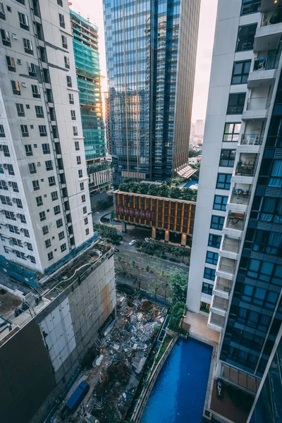 Városkép Bonafacio Global City, Manila, Fülöp-szigetek — Stock Fotó