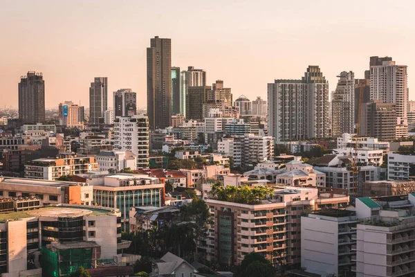 Cityscape kilátás Bangkok, Thaiföld — Stock Fotó
