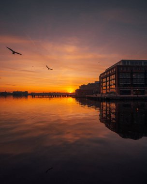 Sunset in Fells Point, Baltimore, Maryland