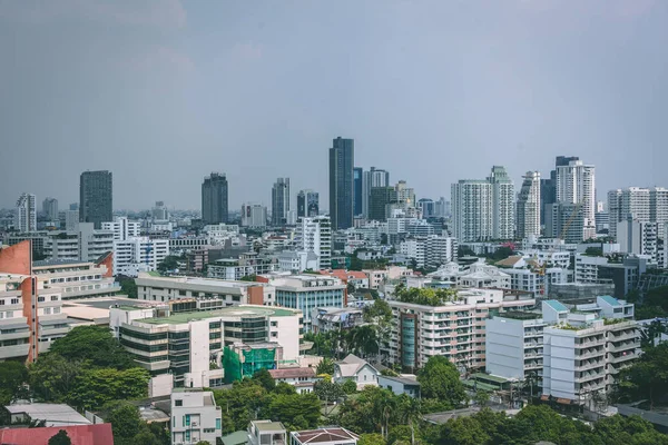Cityscape kilátás Bangkok, Thaiföld — Stock Fotó