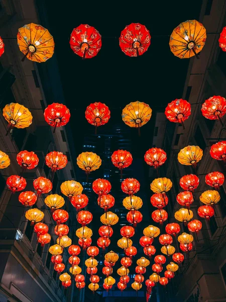 Chińskie latarnie w Binondo, Manila, Filipiny — Zdjęcie stockowe