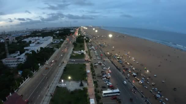 Gopro hero 7 black 4k 60fps cinematic undited footage cinematic undited footage of seascape view marina beach chennai