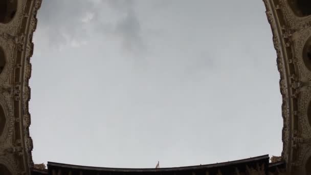 Gopro Hrdina Černé Nezbavené Filmové Záběry Uvnitř Krásného Hinduistického Náboženského — Stock video
