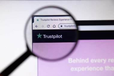 Los Angeles, California, Usa - 19 Aralık 2019: Güven Pilotu web sitesi. Ekrandaki güvenilir pilot logosu, İllüstrasyon Editörü