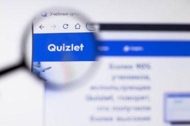 Saint-Petersburg, Rusya - 10 Ocak 2020: Quizlet web sitesi logosu, Illustrative Editorial