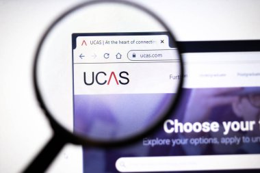 Los Angeles, California, Usa - 23 Ocak 2020: Ucas web sitesi. Ekranda Ucas.com logosu, Illustrative Editorial