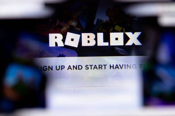 New york city, usa - 5 februar 2020: roblox website page close up, illustrativer Leitartikel — Stockfoto