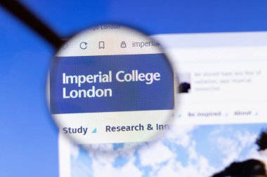 Los Angeles, California, USA - 3 March 2020: Imperial College London website homepage logo visible on display screen, Illustrative Editorial.