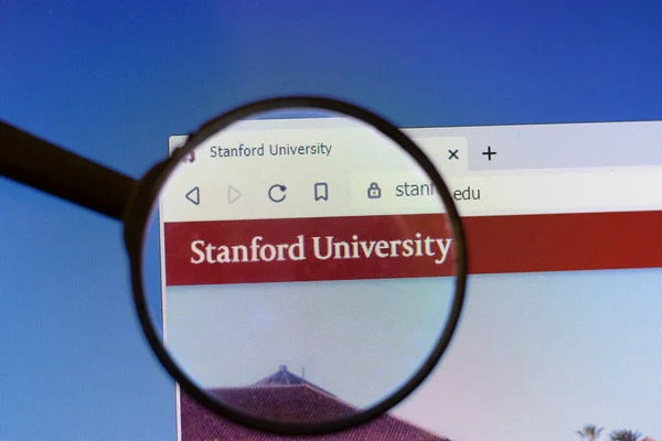 Los Angeles California Usa March 2020 Stanford University Website Homepage — Stock fotografie