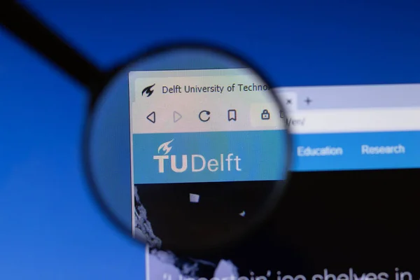 Los Angeles California Usa March 2020 Delft University Technology Website — Stock fotografie