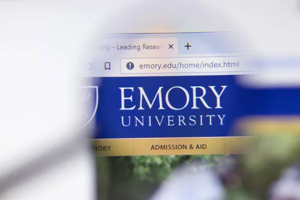 Los Angeles California Usa Března 2020 Webové Stránky Emory University — Stock fotografie