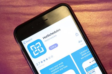 Los Angeles, California, Usa - 15 Mart 2020: Telefon ekranında mobil uygulama logosu, İllüstrasyon Editörü.