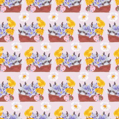  Çiçekler ve tavuklar Paskalya 'da dikişsiz kalıyorlar.