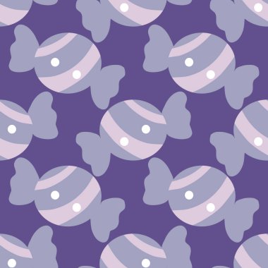 Şirin mor şekerler, kusursuz desenler.