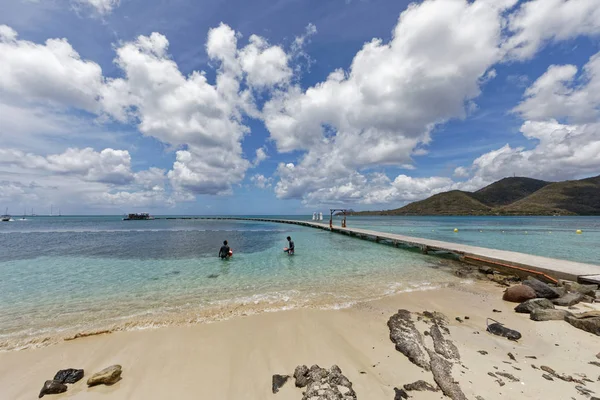 Sainte Anne Martinik Fwi Pláž Pointe Marin — Stock fotografie