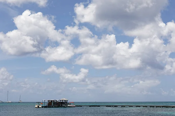 Sainte Anne Martinique Fwi Pointe Marin Sahilindeki Jetty — Stok fotoğraf