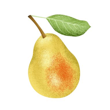 Renkli armut çizimi