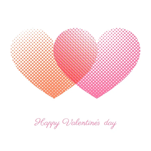 Tarjeta de felicitación feliz día de San Valentín — Vector de stock