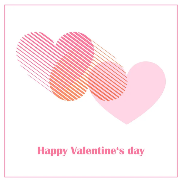 Biglietto di auguri per San Valentino felice — Vettoriale Stock