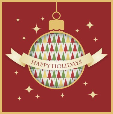 Noel tebrik kartı ve sarkık bir mücevher