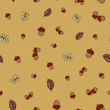 Güz Sonbaharı Kusursuz vektör deseni