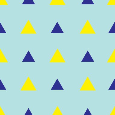 Mavi arkaplanda üçgensiz desen