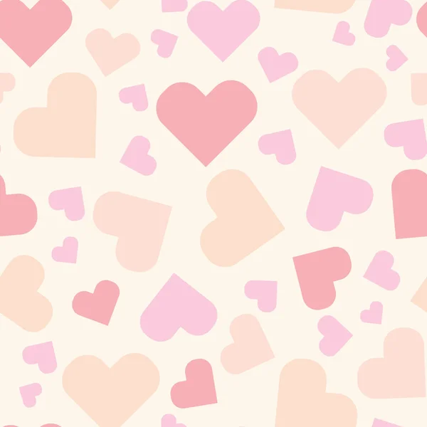 Pink Pastel Hearts Light Background — Stock Vector