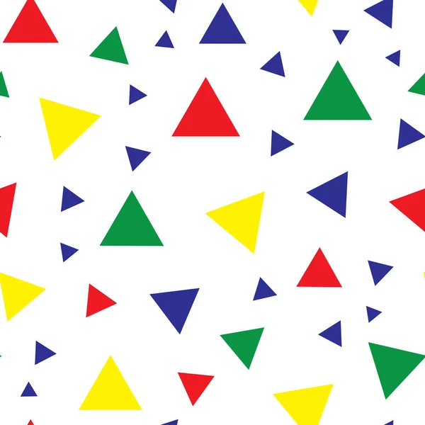 Patrón Triángulo Geométrico Sobre Fondo Blanco Vector De Stock
