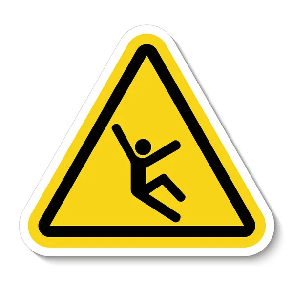 Climb Hazard Symbol Sign Isolate auf weißem Hintergrund, Vektorillustration EPS.10 — Stockvektor