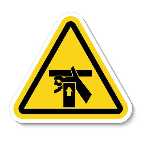Fuerza de aplastamiento de mano desde abajo Signo de símbolo, Ilustración de vectores, Aislar sobre fondo blanco — Vector de stock