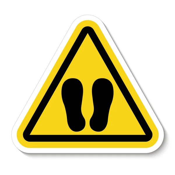 Do Not Walk Or Stand Here Symbol Sign Isolate on White Background,Vector Illustration — Stock Illustration Do Not Walk Or Stand Here Symbol Sign Isolate on White Background,Vector Illustration Royalty Free Stock Vectors