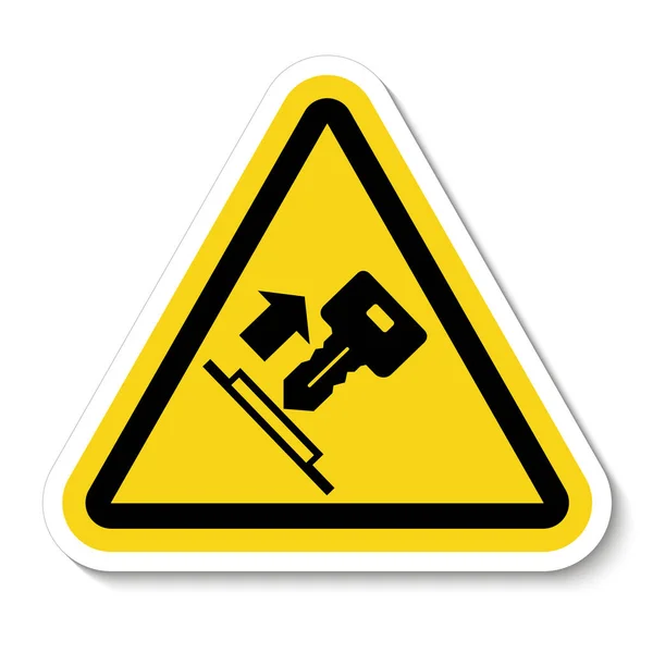 Tire del signo de símbolo clave aislar sobre fondo blanco, ilustración vectorial EPS.10 — Vector de stock