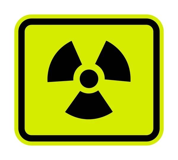 Radiation Hazard Symbol Sign Isolate on White Background,Vector Illustration — Stock Vector