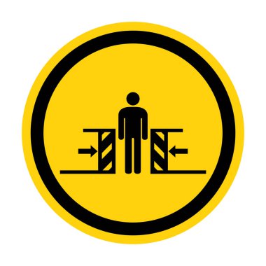 İki Taraflı Sembol İşaretinden Vücut Çarpma Gücü Beyaz Arkaplanda İzole Edildi, Vektör Resimleri 