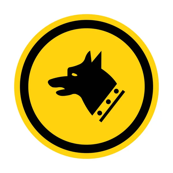 O sinal do símbolo do cão do calibre isola no fundo branco, ilustração do vetor EPS.10 —  Vetores de Stock