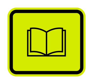 Hiçbir kitap simgesi okunmuyor. Beyaz Arkaplanda İzolasyon İmzala, Vektör Resimleri 