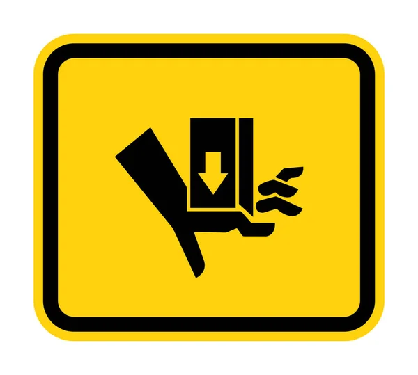 Fuerza de aplastamiento de mano desde arriba Signo de símbolo, Ilustración de vectores, Aislar en la etiqueta de fondo blanco .EPS10 — Vector de stock