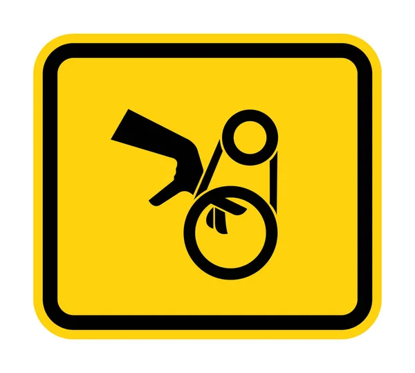 Handverstrengeling Riem Drive Symbool Sign, Vector Illustratie, Isoleer op witte achtergrond Label .EPS10 — Stockvector