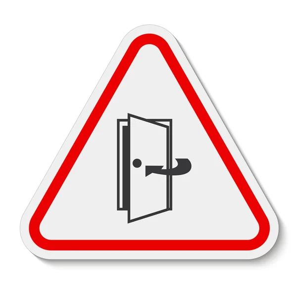 Tür geschlossen halten Symbolschild isoliert auf weißem Hintergrund, Vektor Illustration EPS.10 — Stockvektor