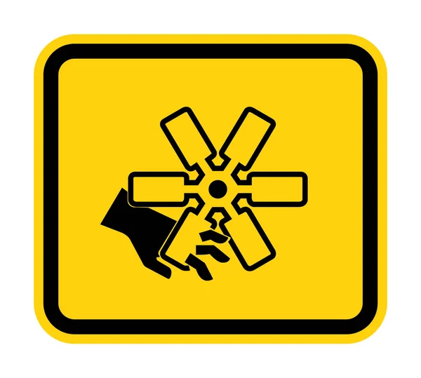 Αποκοπή των δακτύλων ή του χεριού του ανεμιστήρα του κινητήρα σύμβολο απομόνωση σε λευκό φόντο, απεικόνιση διάνυσμα — Διανυσματικό Αρχείο