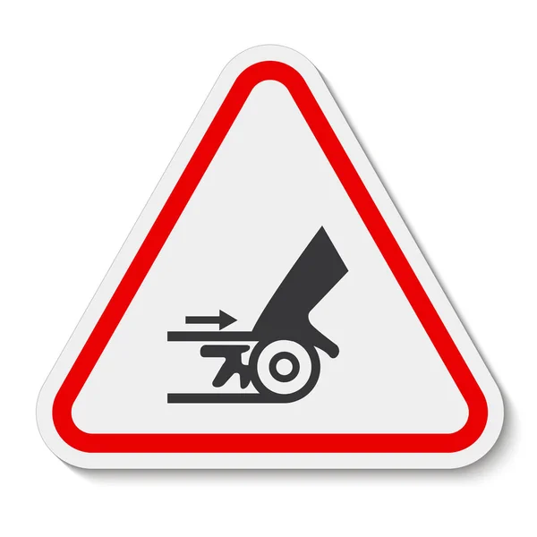 Beware Moving Machinery Symbol Sign Isolate On White Background,Vector Illustration — Stock Vector
