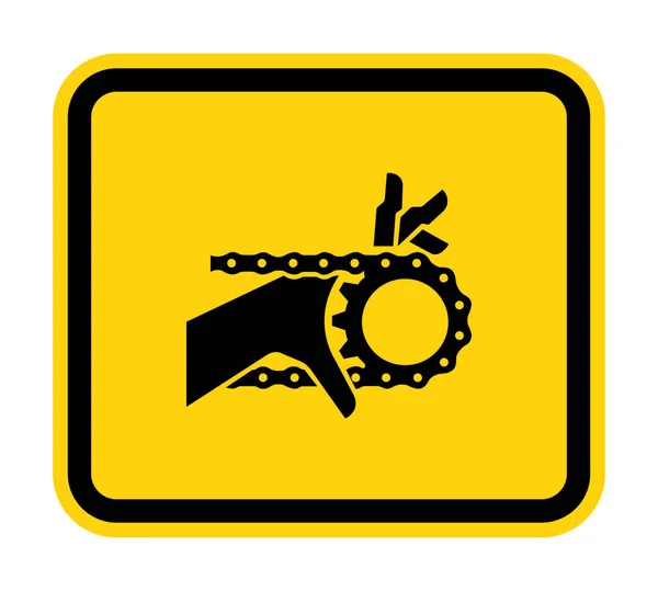 Enredo de mano cadena unidad símbolo signo aislar sobre fondo blanco, ilustración vectorial — Vector de stock
