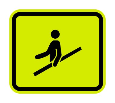 PPE Simgesi. Beyaz Arkaplanda Korkuluk Sembol İşaretini Kullan, Vektör Resimleme EPS.10 