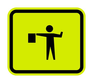 Beyaz Arkaplanda İşaret İşareti İzole Edildi, Vektör Resimleri 