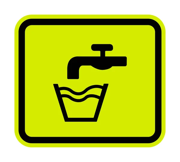 Nicht Trinkwasser Symbol Zeichen isolieren auf weißem Hintergrund, Vektor Illustration eps.10 — Stockvektor